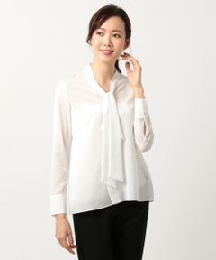 L size ONWARD(大きいサイズ) / エルサイズオンワード トップス | Nanna ボウタイブラウス