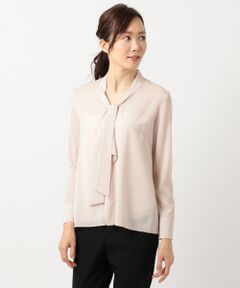 L size ONWARD(大きいサイズ) / エルサイズオンワード トップス | Nanna ボウタイブラウス