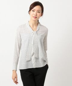 L size ONWARD(大きいサイズ) / エルサイズオンワード トップス | Nanna ボウタイブラウス