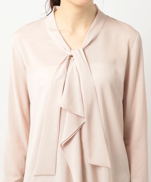 L size ONWARD(大きいサイズ) / エルサイズオンワード トップス | Nanna ボウタイブラウス | 詳細6