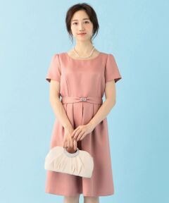 L size ONWARD(大きいサイズ) / エルサイズオンワード ドレス | エレガントジャガードワンピース ドレス