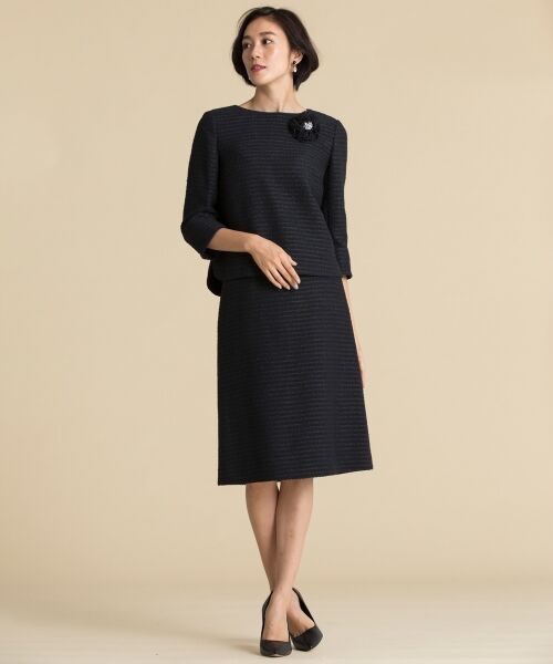 L size ONWARD(大きいサイズ) / エルサイズオンワード ミニ・ひざ丈スカート | カラミツイード スカート(検索番号W27) | 詳細5