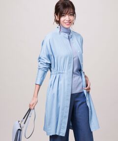 L size ONWARD(大きいサイズ) / エルサイズオンワード トップス | 【洗える】Tencel Denim ロングシャツ