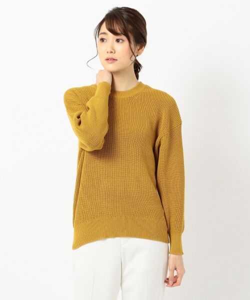 L size ONWARD(大きいサイズ) / エルサイズオンワード ニット・セーター | 【2019春のWEB限定カラー】Compact Air Cotton ニット | 詳細8