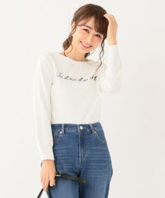 L size ONWARD(大きいサイズ) / エルサイズオンワード ニット・セーター | 【洗える】フェミニンロゴ ニット