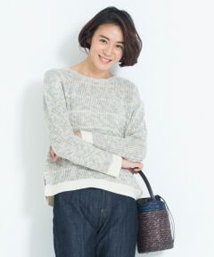 MIX KNIT ボーダーニットプルオーバー