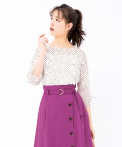 【洗える・2SET】フェミニンシャーリングシフォン ブラウス