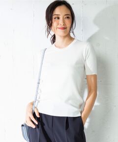 Luster Cotton 半袖 ニット