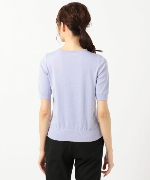 L size ONWARD(大きいサイズ) / エルサイズオンワード ニット・セーター | 【ツインセット対応】KNIT BASIC 半袖 ニット | 詳細16