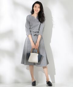 L size ONWARD(大きいサイズ) / エルサイズオンワード ミニ・ひざ丈スカート | 【セットアップ対応】ジャカード スカート