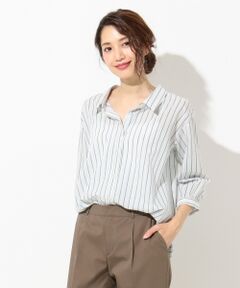 L size ONWARD(大きいサイズ) / エルサイズオンワード トップス | 【洗える】ニュアンスシャツ ブラウス