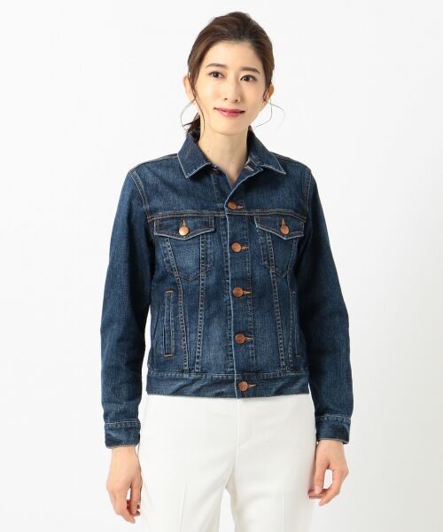 【中村アンさん着用】23区 DENIM ストレッチデニムジャケット(検索番号H37)