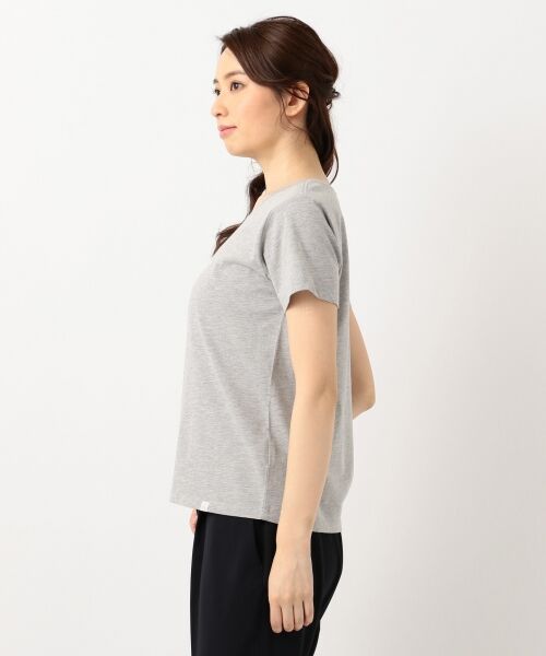 L size ONWARD(大きいサイズ) / エルサイズオンワード Tシャツ | L'aube クルーネックロゴ Tシャツ | 詳細8
