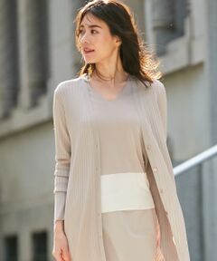 L size ONWARD(大きいサイズ) / エルサイズオンワード ニット・セーター | 【さらさら素材でシーズンレスで使える】Synthetic Yarn ニット