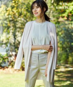 L size ONWARD(大きいサイズ) / エルサイズオンワード カーディガン・ボレロ | 【2019初夏のWEB限定カラー】Synthetic Yarn カーディガン