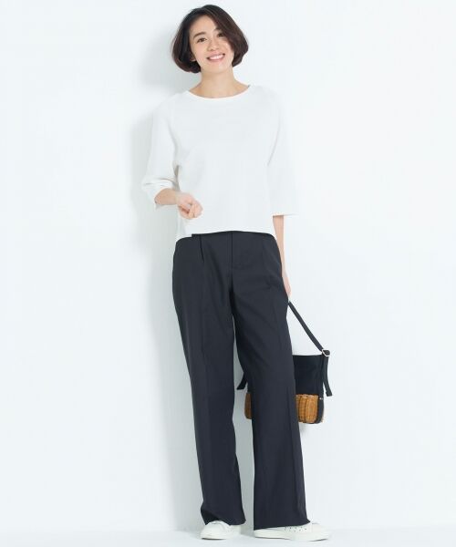 L size ONWARD(大きいサイズ) / エルサイズオンワード ニット・セーター | 【マガジン掲載】コットンアセテート ミラノリブプルオーバー(検索番号E47) | 詳細1