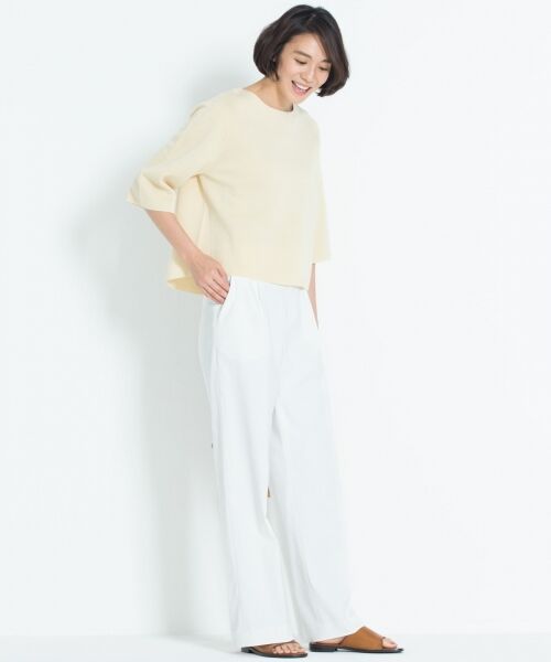 L size ONWARD(大きいサイズ) / エルサイズオンワード ニット・セーター | 【マガジン掲載】コットンアセテート ミラノリブプルオーバー(検索番号E47) | 詳細5