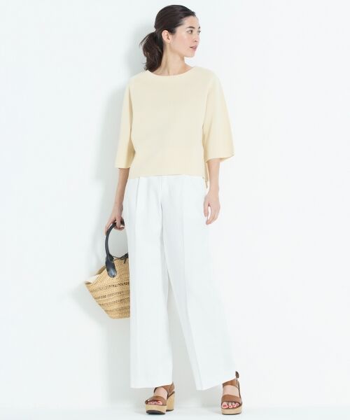 L size ONWARD(大きいサイズ) / エルサイズオンワード ニット・セーター | 【マガジン掲載】コットンアセテート ミラノリブプルオーバー(検索番号E47) | 詳細3