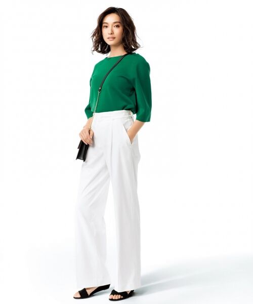 L size ONWARD(大きいサイズ) / エルサイズオンワード ニット・セーター | 【マガジン掲載】コットンアセテート ミラノリブプルオーバー(検索番号E47) | 詳細6