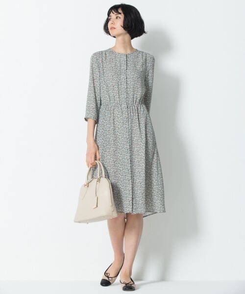 セール マガジン掲載 Liberty プリントワンピース 検索番号h58 ミニ丈 ひざ丈ワンピース L Size Onward 大きいサイズ エルサイズオンワード ファッション通販 タカシマヤファッションスクエア