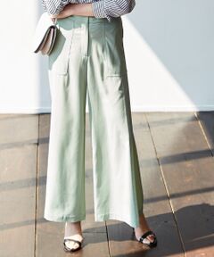 L size ONWARD(大きいサイズ) / エルサイズオンワード その他パンツ | Washed Dechine ワイド パンツ