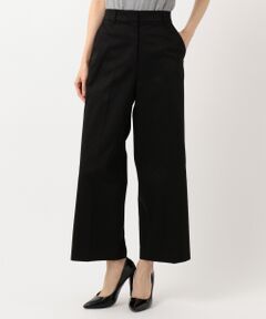 【ストレッチ】Cotton Mix Stretch ワイド パンツ