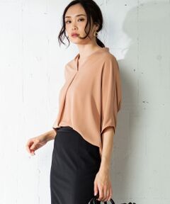 【セットアップ】Soft Twill  Vネックブラウス