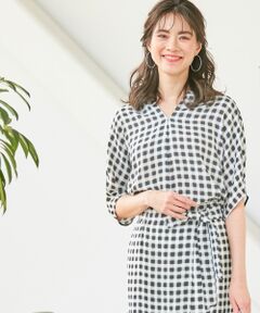 【セットアップ】Soft Twill  Vネックブラウス