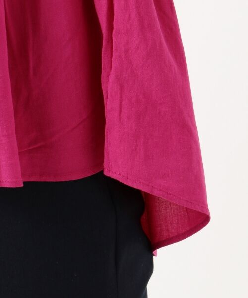 L size ONWARD(大きいサイズ) / エルサイズオンワード トップス | 【洗える】L'aube リネンレーヨンノースリーブ ブラウス | 詳細15