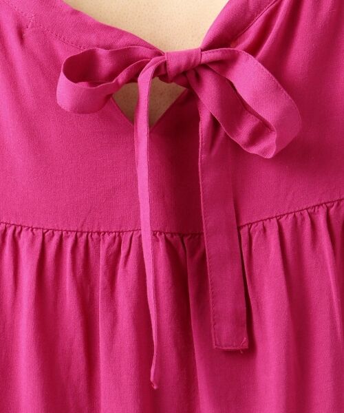 L size ONWARD(大きいサイズ) / エルサイズオンワード トップス | 【洗える】L'aube リネンレーヨンノースリーブ ブラウス | 詳細16