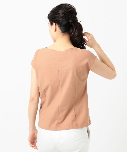 L size ONWARD(大きいサイズ) / エルサイズオンワード Tシャツ | Soft Twill Jersey ギャザー カットソー | 詳細5