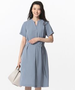 L size ONWARD(大きいサイズ) / エルサイズオンワード ミニ丈・ひざ丈ワンピース | 【洗える】パウダーポリ ワンピース