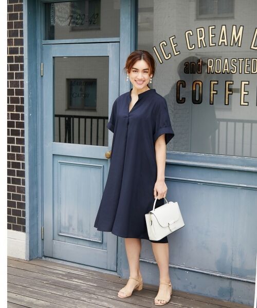 セール Lサイズ限定 レギンスセットワンピース ミニ丈 ひざ丈ワンピース L Size Onward 大きいサイズ エルサイズオンワード ファッション通販 タカシマヤファッションスクエア