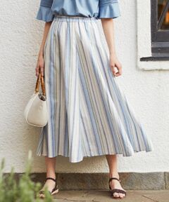 L size ONWARD(大きいサイズ) / エルサイズオンワード ミニ・ひざ丈スカート | 【洗える】SOMELOS MOUTINHO スカート