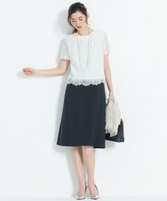 L size ONWARD(大きいサイズ) / エルサイズオンワード ミニ・ひざ丈スカート | 【機能性あり】COOL WASHABLE スカート(検索番号H24)