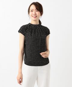 L size ONWARD(大きいサイズ) / エルサイズオンワード トップス | 【新型登場】Back Satin Amunzen ハイネック ブラウス