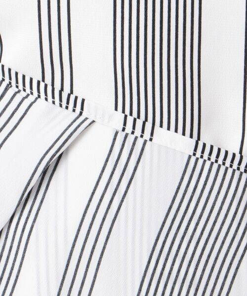 L size ONWARD(大きいサイズ) / エルサイズオンワード Tシャツ | 【安座間美優着用】Crossed Stripe 半袖カットソー | 詳細15