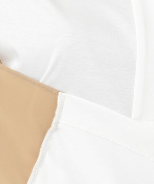 L size ONWARD(大きいサイズ) / エルサイズオンワード Tシャツ | Fabric Combi Jersey 半袖 カットソー | 詳細8