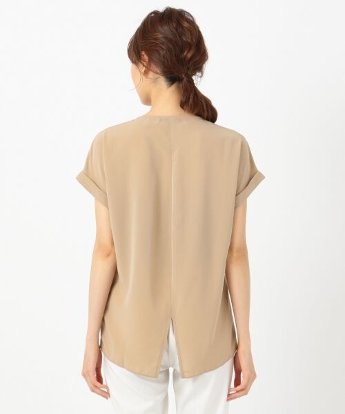 L size ONWARD(大きいサイズ) / エルサイズオンワード Tシャツ | Fabric Combi Jersey 半袖 カットソー | 詳細3