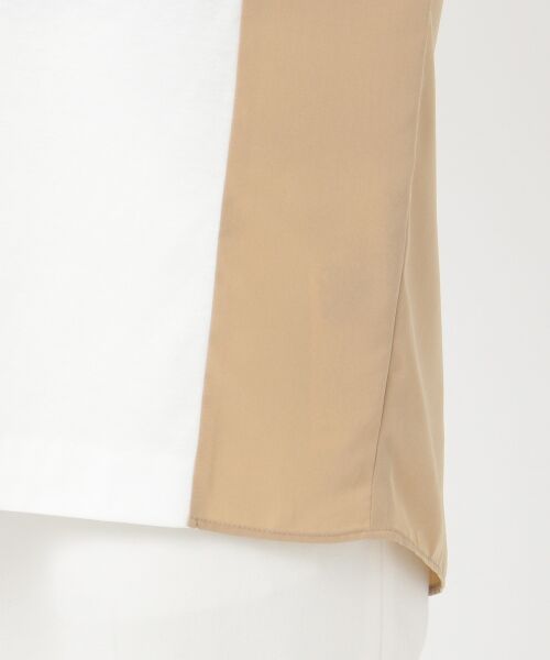 L size ONWARD(大きいサイズ) / エルサイズオンワード Tシャツ | Fabric Combi Jersey 半袖 カットソー | 詳細6