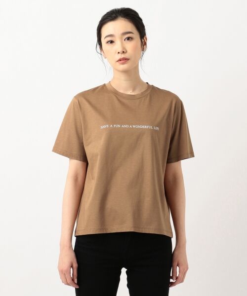 L size ONWARD(大きいサイズ) / エルサイズオンワード Tシャツ | プリントTEE2 半袖Tシャツ | 詳細14