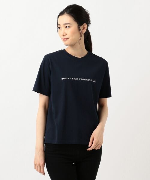 L size ONWARD(大きいサイズ) / エルサイズオンワード Tシャツ | プリントTEE2 半袖Tシャツ | 詳細16