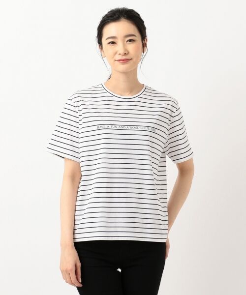 L size ONWARD(大きいサイズ) / エルサイズオンワード Tシャツ | プリントTEE2 半袖Tシャツ | 詳細20