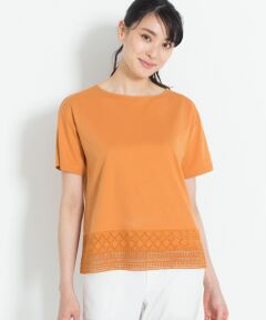 【洗える】EMBROIDERY JERSEY カットソー