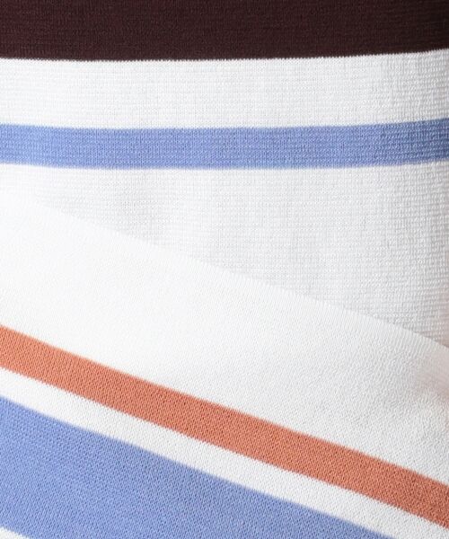 L size ONWARD(大きいサイズ) / エルサイズオンワード ニット・セーター | 【洗える】ミラノフレンチマルチボーダー ニット | 詳細9