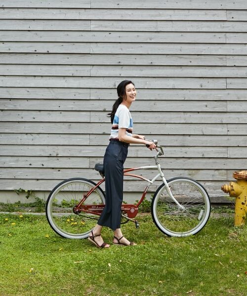 L size ONWARD(大きいサイズ) / エルサイズオンワード ニット・セーター | 【洗える】ミラノフレンチマルチボーダー ニット | 詳細2