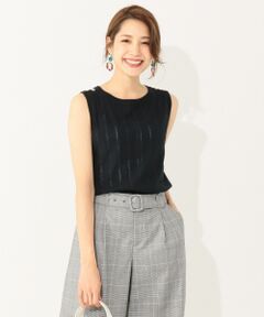 L size ONWARD(大きいサイズ) / エルサイズオンワード ニット・セーター | 【洗える】アイレットノースリニット トップス