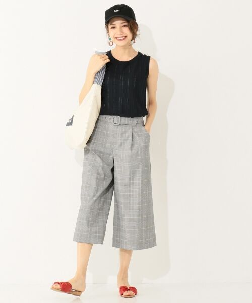 L size ONWARD(大きいサイズ) / エルサイズオンワード ニット・セーター | 【洗える】アイレットノースリニット トップス | 詳細7