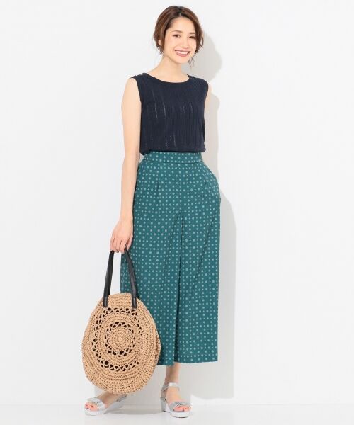 L size ONWARD(大きいサイズ) / エルサイズオンワード ニット・セーター | 【洗える】アイレットノースリニット トップス | 詳細21