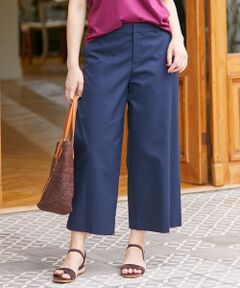 L size ONWARD(大きいサイズ) / エルサイズオンワード その他パンツ | 【洗える】コットンFITTYシャーク ワイド パンツ